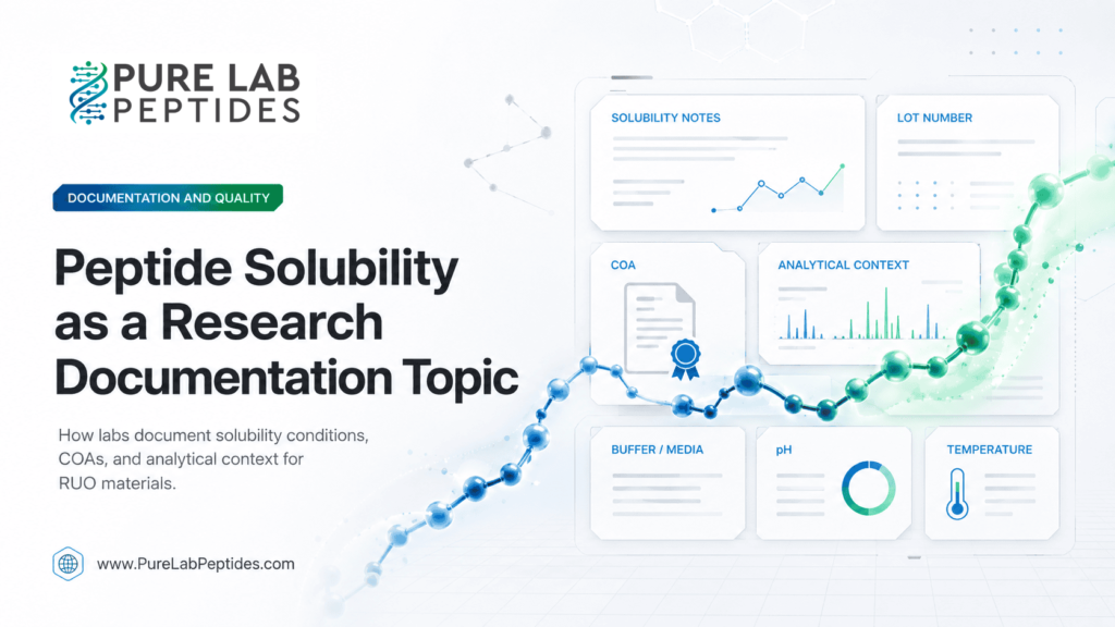 Buy peptide solubility for research article image from Pure Lab Peptides